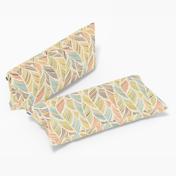 Long Lumbar Throw Pillows - Seamles Fabric Abstract Pattern beige background -m10046