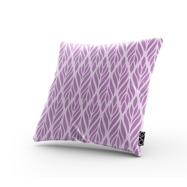 Square Throw Pillow - Ethnic floral seamless pattern. Mauve shades -m10063