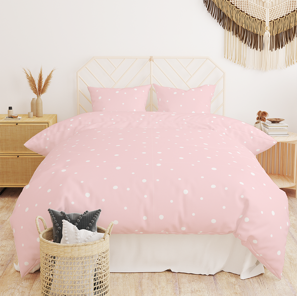 Duvet Covers - floral seamless pattern pink background -m10031