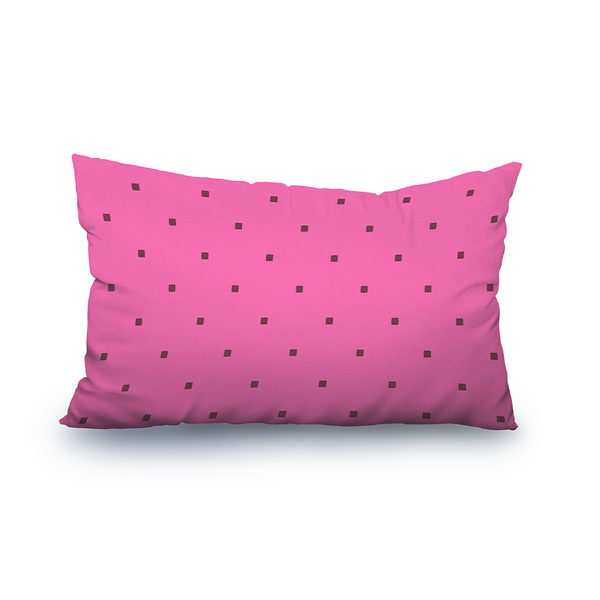 Lumbar Throw Pillow - seamless patterns - Hot Pink - M10102