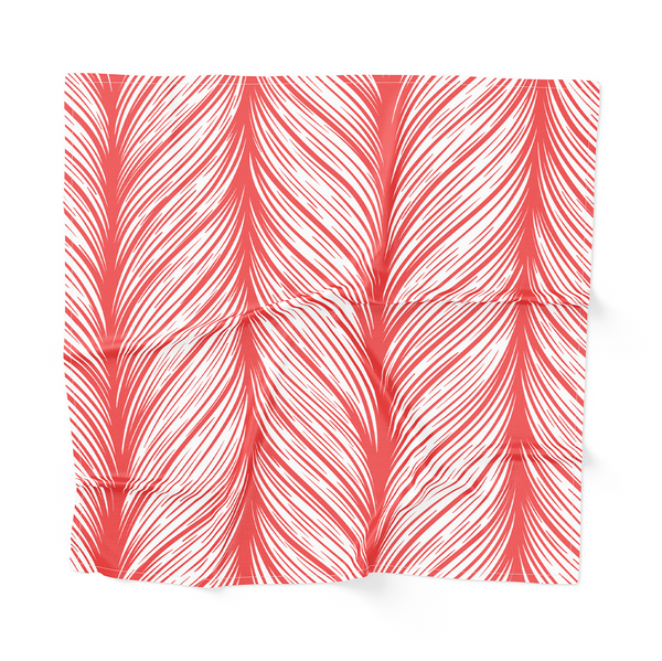 Cocktail Napkins - Hand drawn pattern with decorative weaving ornament stylized abstract neutral universal texture - Light Carmine Pink - M10131