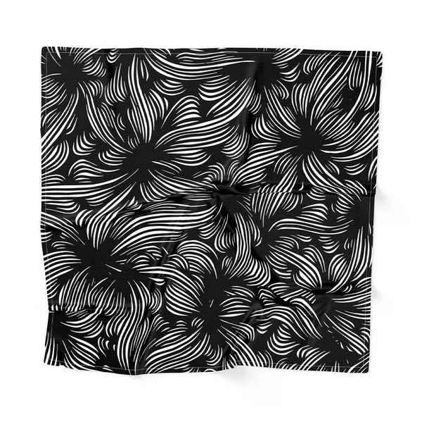 Cocktail Napkins - Seamless pattern - black - gray - white -m10100