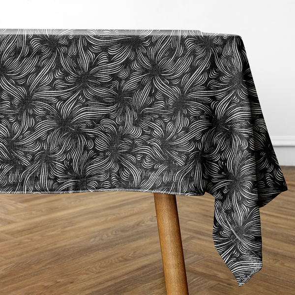 Rectangular Tablecloths - Seamless pattern - black - gray - white -m10100
