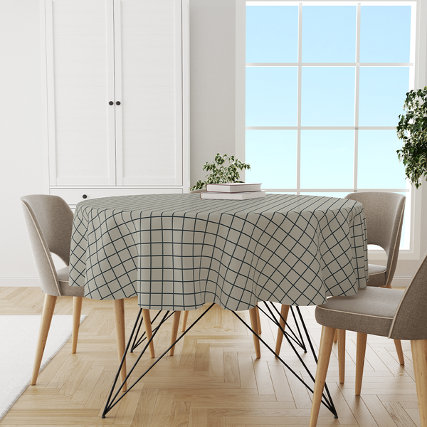Round Tablecloths - seamless pattern. Modern stylish striped texture. Repeating geometric tiles with hexagonal elements -m10007