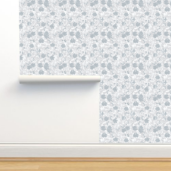 Wallpaper - Seamless pattern gray & white background -m10034