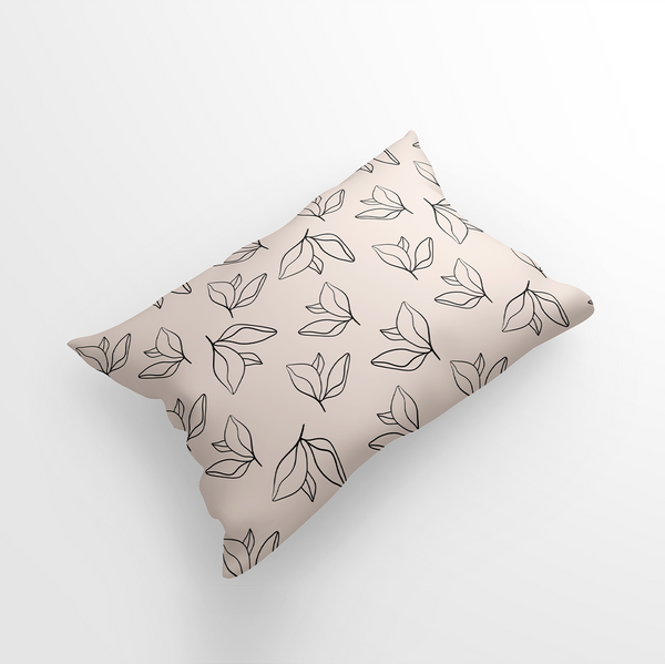 Standard Pillow Shams -Abstract seamless patterns beige and black -m10042