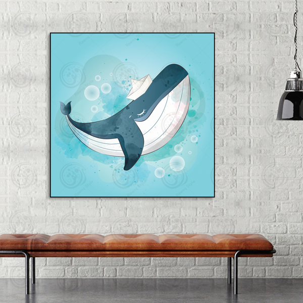 small whale art - E1PR-14709