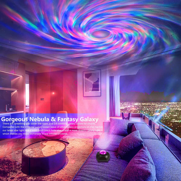 Smart Galaxy Star Projector APP Control Bluetooth Speark LED Colorful Starry Sky Projector Night Lamp Remote Control for Bedroom