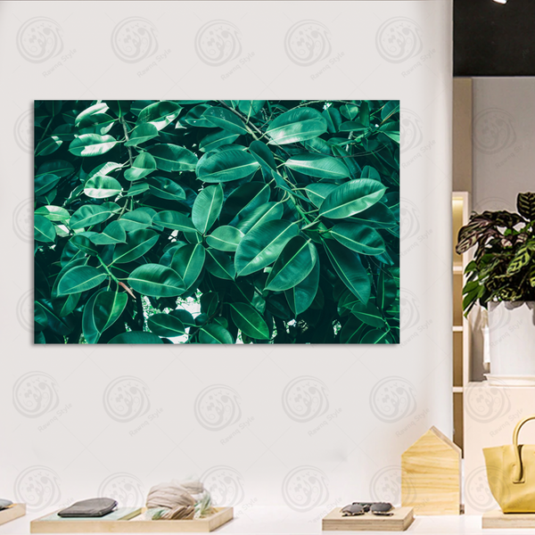 Tropical green foliage painting - E1PR-16751