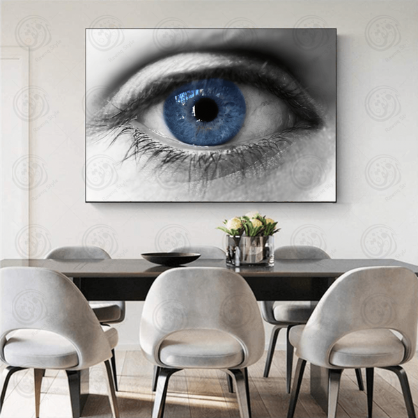 blue iris eye mural - E1PR-10668